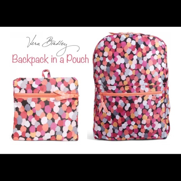 Vera Bradley Backpack in a Pouch Pixie Confetti